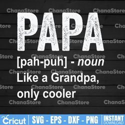 papa definition digital print png, father's day gift png printable instant download birthday