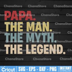 papa the man the myth the legend png, the man the myth the legend, papa, papa gift png