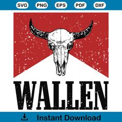 wallen bullhead svg wallen the bull svg cricut for files design