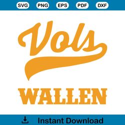Vols Wallen SVG Western Wallen SVG Cricut For Files Design