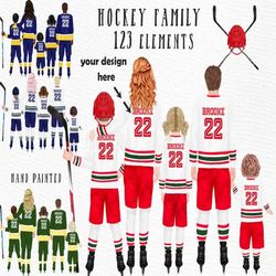 hockey family clipart: "hockey clipart" hockey graphics hockey jerseys sports clipart sports team clipart sublimation de