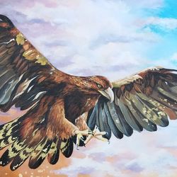 original acrylic painting on canvas  , painting eagle painting interior