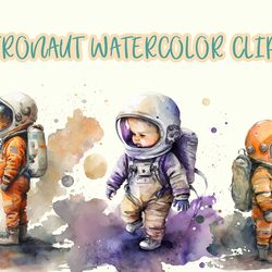 Astronaut Watercolor clipart
