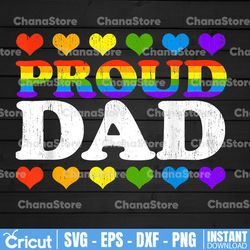 proud dad rainbow dots png/ support lgbtq png/ gay lesbian mom dad png