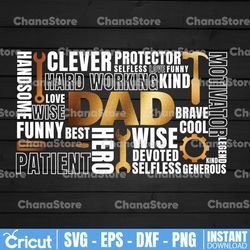 dad tool svg -father's day svg - dad svg - father's day sign - father's day shirt - tools svg - dad sign - father - dad