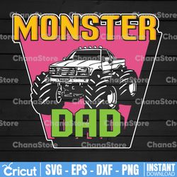 monster truck dad svg, vintage svg, monster trucker svg, enthusiast father svg, svg, father's day svg, fathers day gift