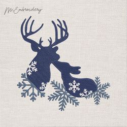 Snow deer Machine Embroidery Design download