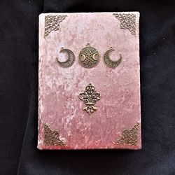 Old witchcraft book Spelling book wicca Book of shadow for sale replica handmade with text for the new witch 8 by 6 in