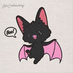 Applique  Pretty Bat Embroidery Design download
