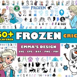 frozen svg bundle, frozen svg files for cricut, frozen svg cut files, frozen clipart, princess svg, olaf svg - download