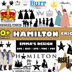 hamilton svg bundle, layered design vector files, svg for cricut, png, dxf, svg, eps, bundle svg - download