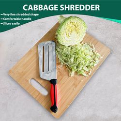 Cabbage Shredder Cabbage Slicer Knife Cabbage Cutter Chopper for Sauerkraut Coleslaw Dual Blades Knife