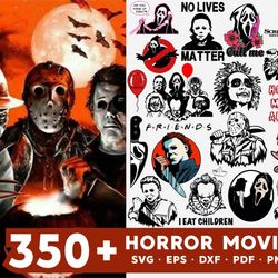horror movies bundle svg, 350 files horror movies svg eps png, for cricut, silhouette, digital, file cut