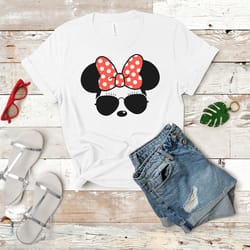 mickey and minnie sunglasses, aviators, family group shirts, minnie and mickey svg, mickey with aviators and minnie with