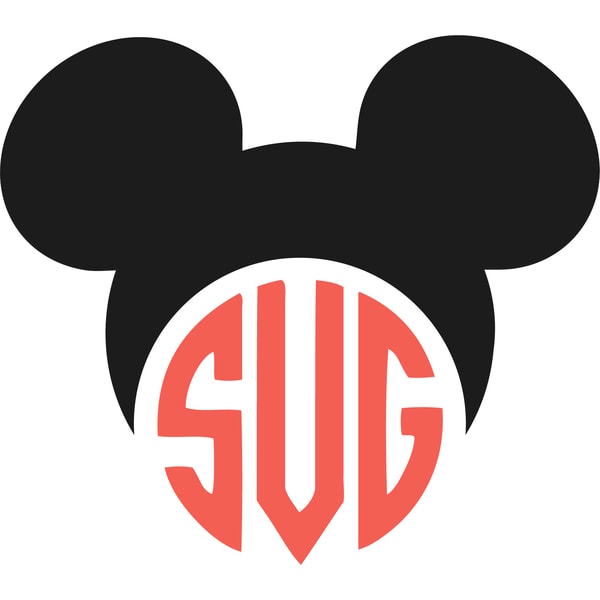 Mickey Mouse Monogram bundle svg, png - Mickey Mouse svg - M | Inspire ...