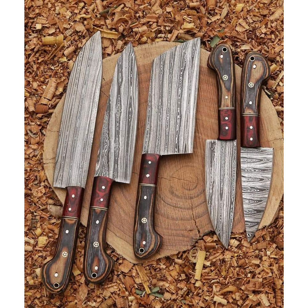 Carbon Steel Chef Knives Set