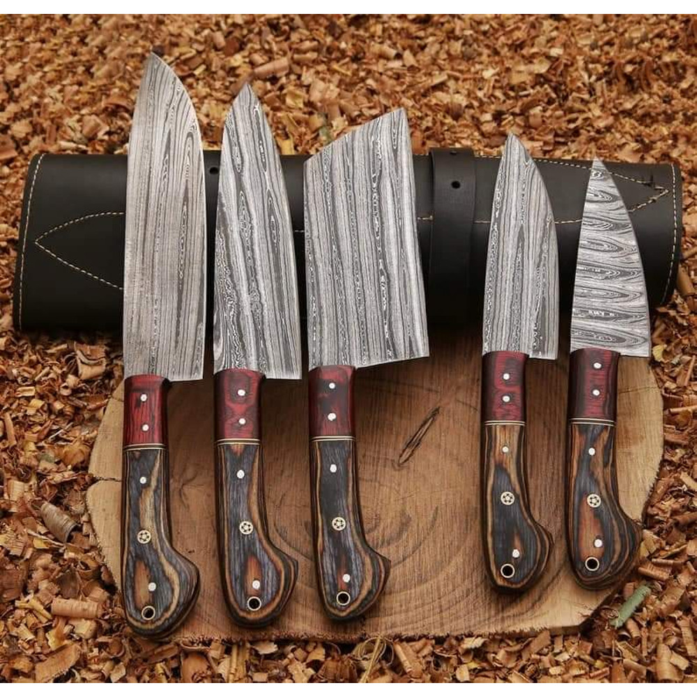 Carbon Steel Chef Knives Set