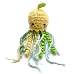 Jellymon_Jellyfish Crochet Rattle Pattern, PDF PATTERN