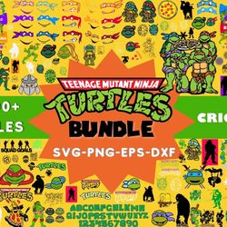 Ninja Turtle Bundle Svg, Ninja Turtle Birthday Invitation SVG, Teenage Mutant Ninja Turtle Svg, Bundle Svg - Download