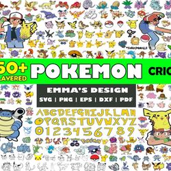 Pokemon Svg Bundle, Pokemon Clipart, Pikachu svg, Pokemon layered, Svg for cricut, Bundle Svg - Download