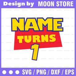 toy story custom logo with name and age svg png, custom toy story logo with name and age, personalized digital disney to