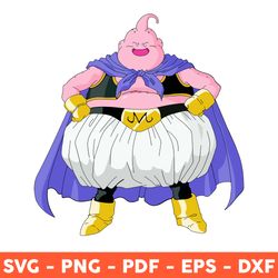 majin buu svg, anime svg, dragon ball svg, majin boo svg, dragon ball character svg, svg, png, dxf, eps -download file