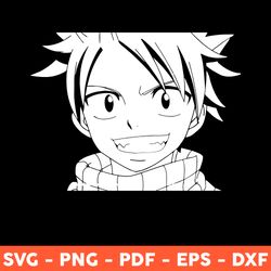 natsu dragneel svg, fairy tail svg, fairy tail anime svg, love anime svg, cartoon svg, japanese svg, png -download file