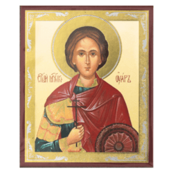 Holy Martyr Uar | Handmade Russian icon  | Size: 2,5" x 3,5"