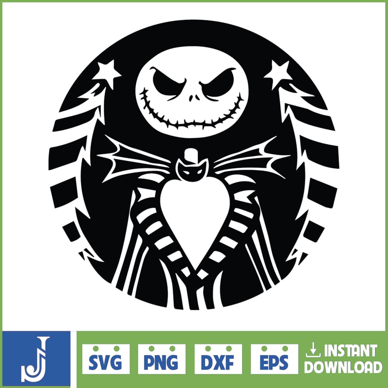Jack Skellington Svg Layered Item, Jack Skellington Circular Face Svg, Jack Skellington Face Clipart, Cricut, Cut File, Sillhouette (163).jpg