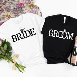 Bride and Groom Shirt,Wedding Shirt,Bride Groom Shirt Set,Just Married Shirt,Honeymoon T-Shirts,Mr. Mrs. Shirt,Newly Mar