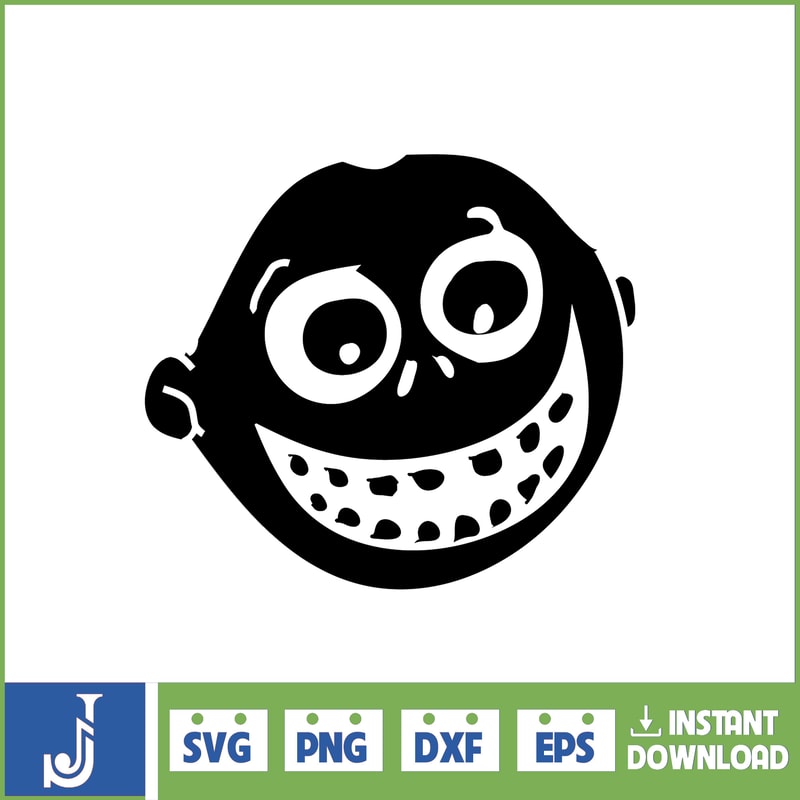 Jack Skellington Svg Layered Item, Jack Skellington Circular Face Svg, Jack Skellington Face Clipart, Cricut, Cut File, Sillhouette (208).jpg