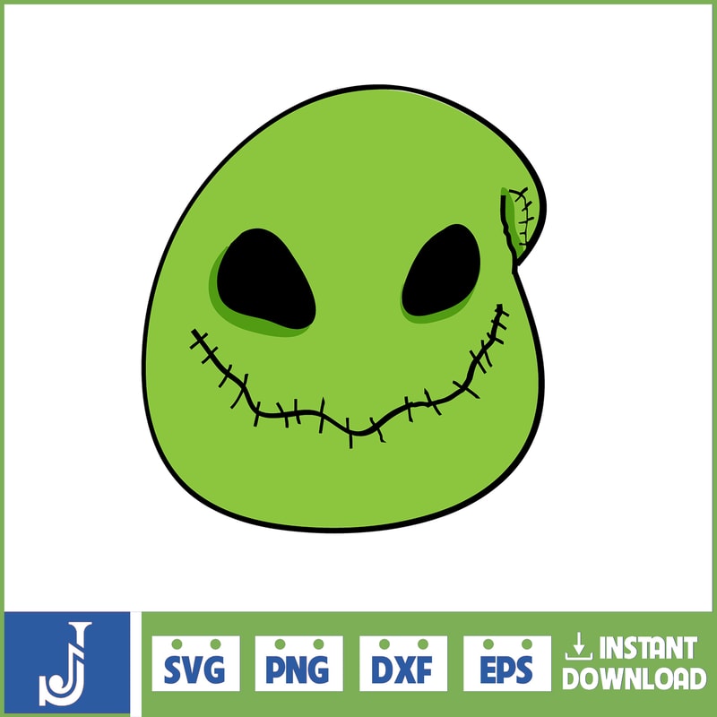 Jack Skellington Svg Layered Item, Jack Skellington Circular Face Svg, Jack Skellington Face Clipart, Cricut, Cut File, Sillhouette (211).jpg