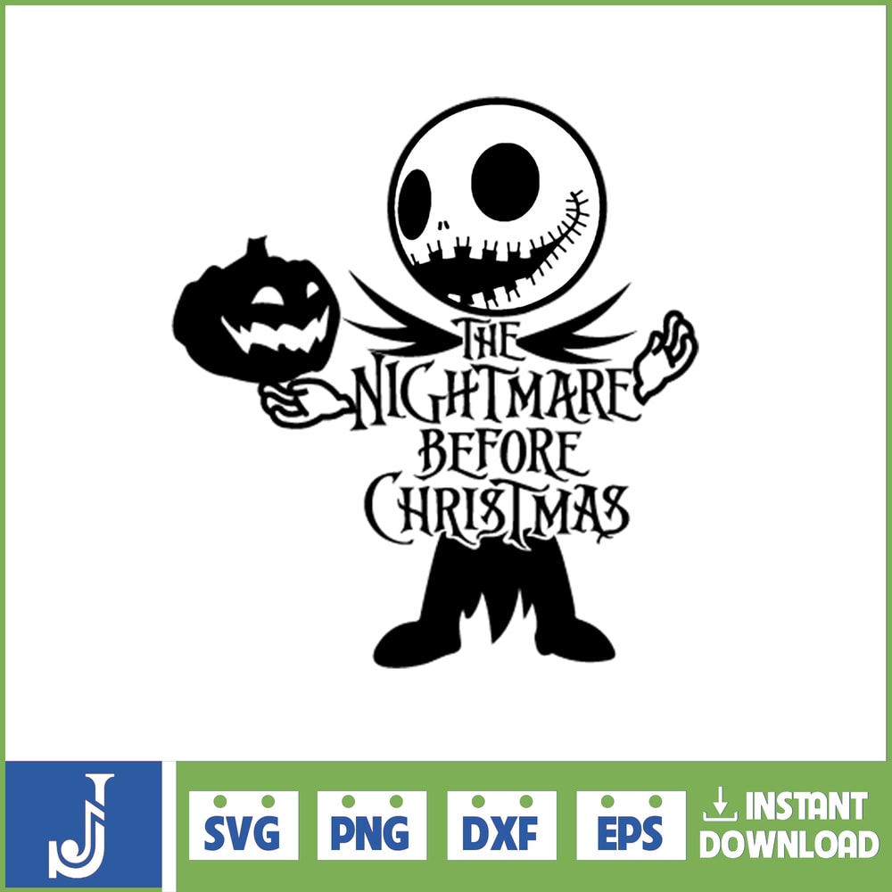 Jack Skellington Svg Layered Item, Jack Skellington Circular Face Svg, Jack Skellington Face Clipart, Cricut, Cut File, Sillhouette (22).jpg