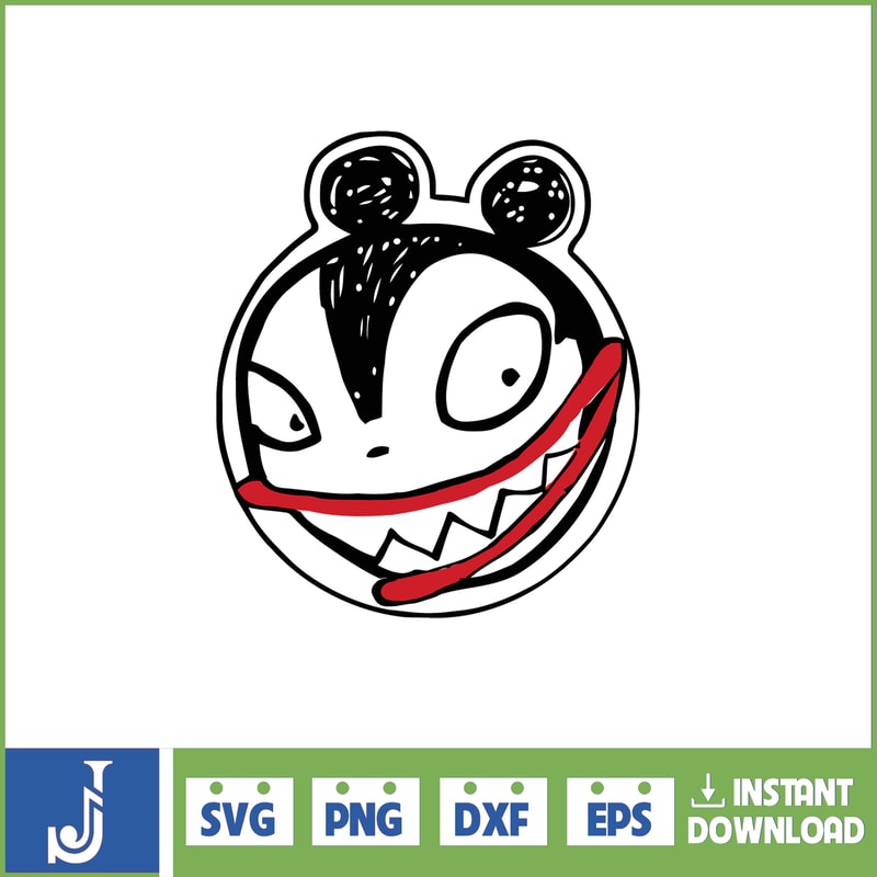 Jack Skellington Svg Layered Item, Jack Skellington Circular Face Svg, Jack Skellington Face Clipart, Cricut, Cut File, Sillhouette (228).jpg