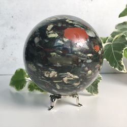green jasper sphere 80 mm green stone sphere jasper ball mineral sphere by uralmountansfinds