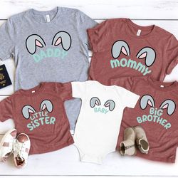 Easter Bunny Ears Family Shirt,Matching Easter Shirt, Mommy, Daddy, Baby, Sister and Brother Easter Bunny Shirt, Easter