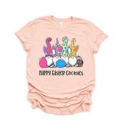 Happy Easter, Easter Gnomes Shirt, Easter Gnomes Cute Bunny Shirt, Gnomes Easter Shirt, Bunny With Glasses Shirt, Easter