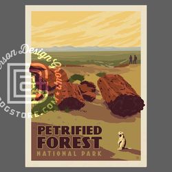 petrified forest national park travel poster by anderson design group | national parks | petrified forest print