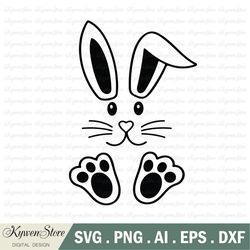 bunny svg, rabbit ears, bunny ears, digital download, svg, png, easter bunny clipart, easter day svg