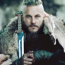 The Legendary Viking Sword of Kings Ragnar and Bjorn's Functional Weapon with Wall Plaque