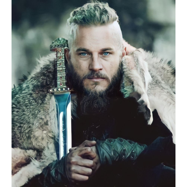The Legendary Viking Sword of Kings Ragnar and Bjorn's Functional Weapon with Wall Plaque.jpg