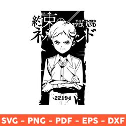 Norman Svg, The Promised Neverland Svg, Promised Neverland Svg, Anime Manga Svg, Svg, Png, Dxf, Eps - Download File