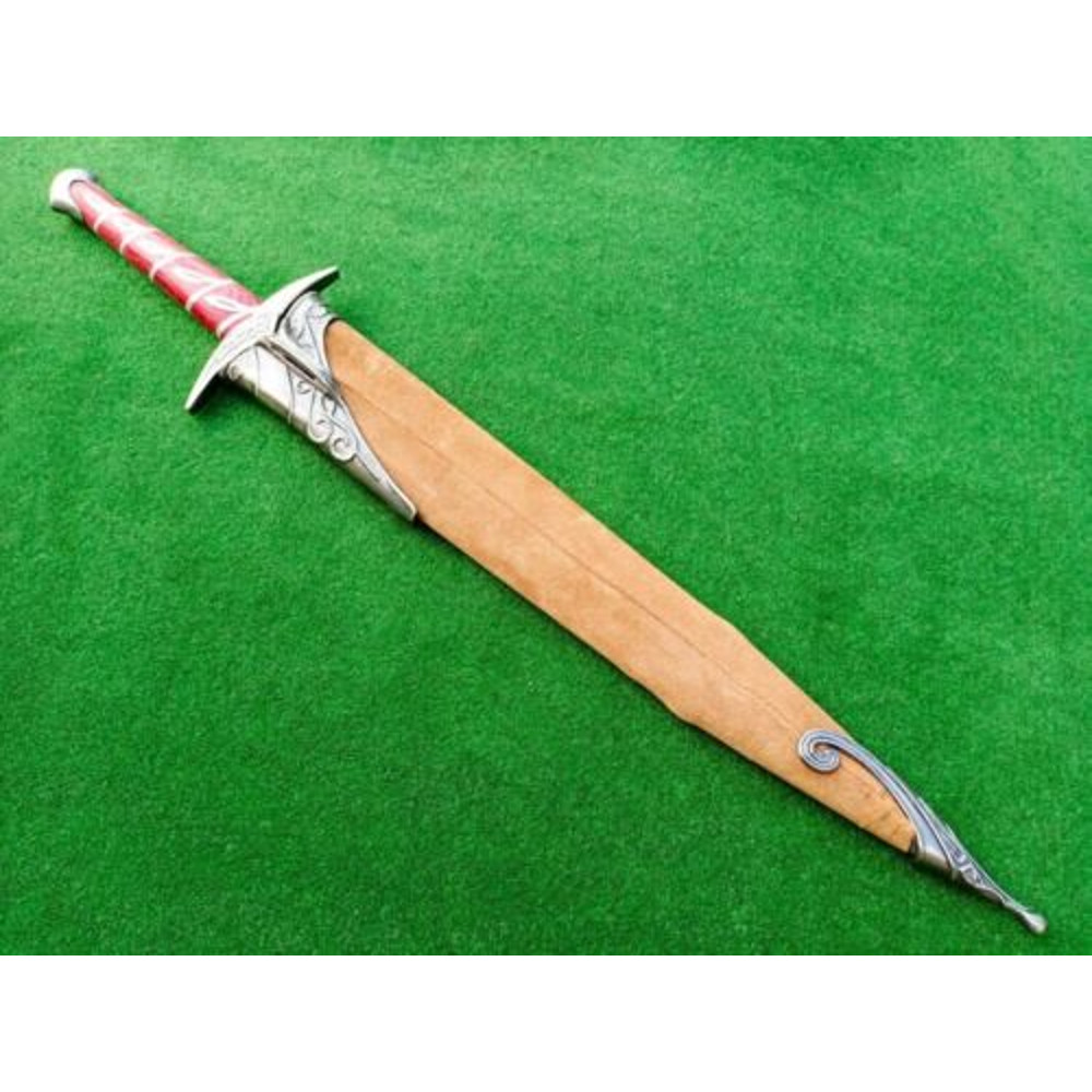 Handmade Damascus Steel Hobbit Sting Elven Sword from Lord of the Rings Replica for Him (3).jpg