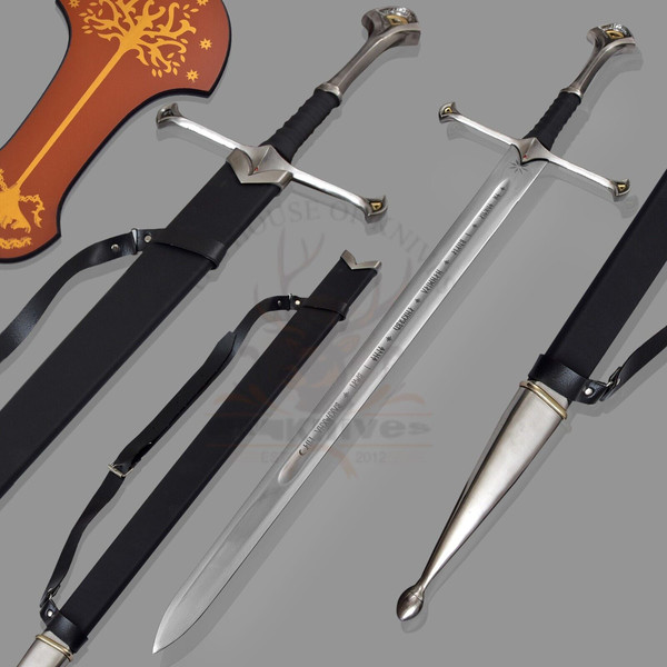 Narsil Sword, Long Sword, Stainless Steel Sword, Narsil Sword of King Aragorn, Handmade Stainless Steel Anduril Narsil Sword 1.jpg
