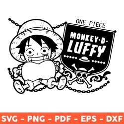one piece monkey d. luffy svg, luffy chibi svg, one piece svg, luffy svg, japanese anime svg, png, eps - download