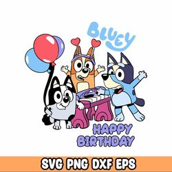 Bluey SVG Bundle - Bluey Cut Files for Cricut - Bluey the Dog Clipart - Bluey PNG - Bluey Layered Svg - Bluey Birthday S