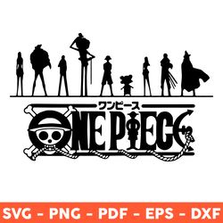 One Piece Svg, Member Straw Hat Pirates Svg, One Piece Logo Svg, Anime One Piece Svg, Png, Eps - Download