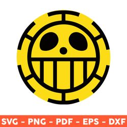One Piece Trafalgar Law Pirate Svg, One Piece Svg, Anime Svg, Trafalgar Law Logo Svg, Png, Eps - Download