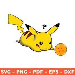 pokemon svg, dragon ball ball svg, confused pokemon svg, cute pokemon svg, png, dxf, eps - download