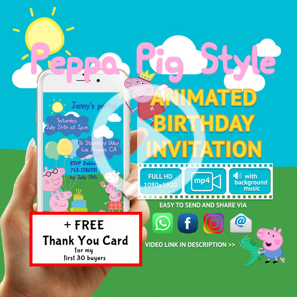 PeppaPig Style + FREE Thak You Card.png